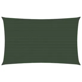 Sunshade Sail 160 g/m² Dark Green 2.5x5 m HDPE